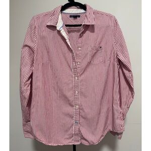 Red Striped Tommy Hilfiger Button Up